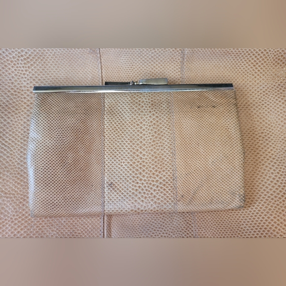 Ruth Saltz VTG Evenin Clutch Wallet Set Snakeskin Leather Mob Wife Old Money MCM